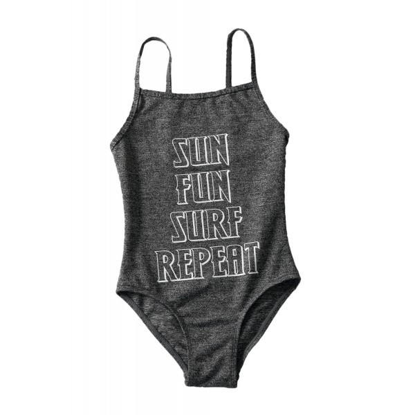 SUN FUN SURF REPEAT Girls One-piece Swimsuit