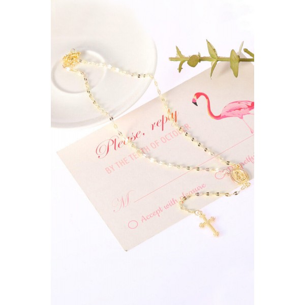 Fashion Cross Pendant Alloy Necklace