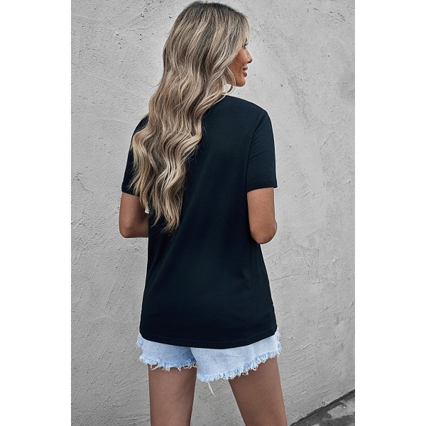 Black Rock N Roll Star Graphic Tee
